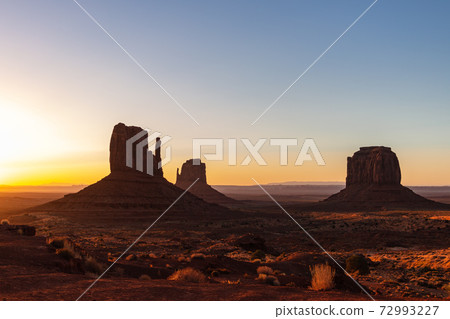 Scenic view of Monument Valley in Navajo Nation Lands Scenic view of Monument Valley in Navajo Nation Lands 72993227