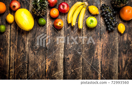 variety of fresh fruits. 72993560