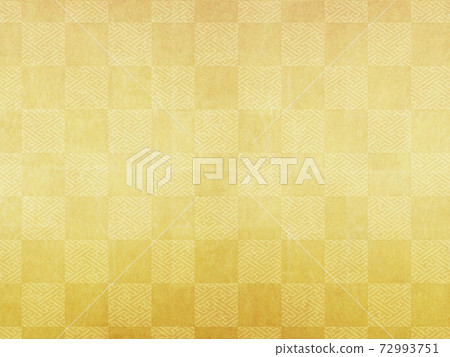 Gold leaf background material Saaya (checkered pattern) 72993751