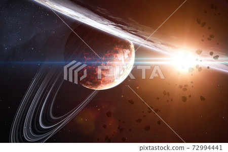 Star rise in deep space Star rise in deep space 72994441
