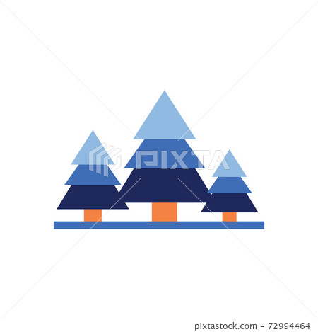 pine tree icon. flat fir tree style icon vector... - Stock Illustration ...