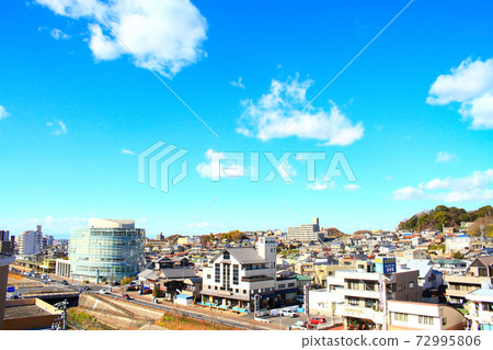 Scenery around Owari Seto Station in the center of Seto City Scenery around Owari Seto Station in the center of Seto City 72995806