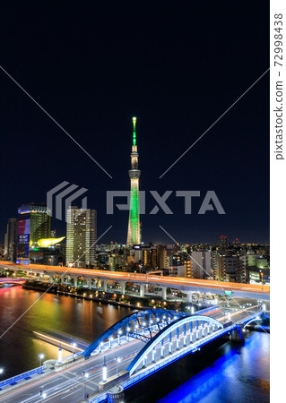 東京晴空塔的照明（特殊顏色） 72998438