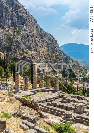The Temple of Apollo in Delphi The Temple of Apollo in Delphi 72998612