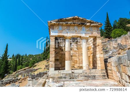 The Athenian treasury in Delphi The Athenian treasury in Delphi 72998614