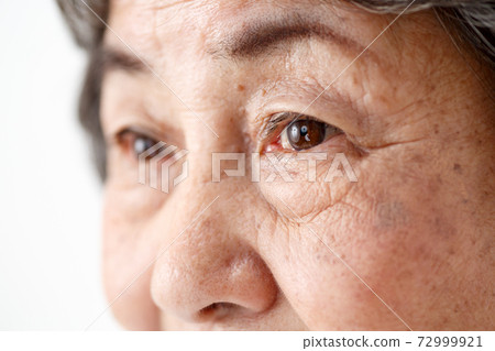 Senior female eye image Senior female eye image 72999921
