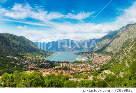 Panorama of Kotor in Montenegro 72999922