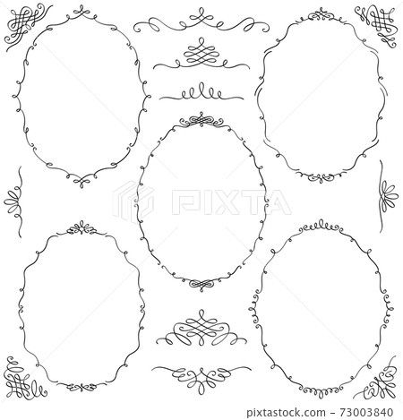 Calligraphy decorative frameset Calligraphy decorative frameset 73003840