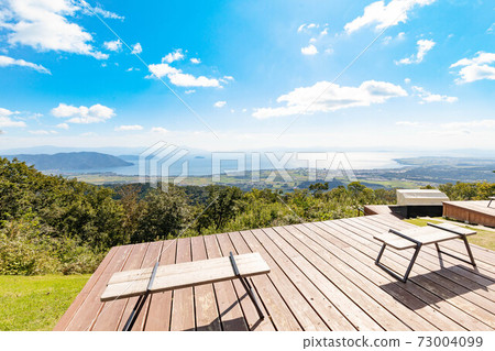 Shiga Prefecture Lake Biwa view hill 73004099