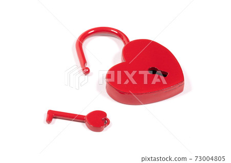 Lock of love - Red heart lock Lock of love - Red heart lock 73004805