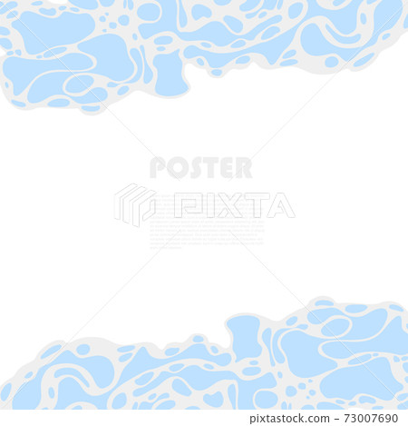 Abstract geometric organic shapes. Vector poster with black chaotic lines, ovals, circles. Neurography. Monotype. Minimalist hand drawn placard - Vector Abstract geometric organic shapes. Vector poster with black chaotic lines, ovals, circles. Neurography. Monotype. Minimalist hand drawn placard - Vector 73007690