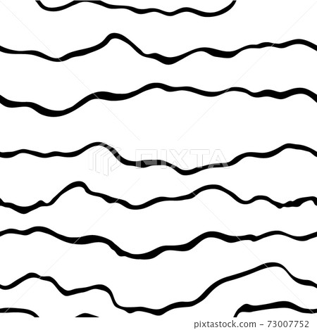 Seamless pattern with wavy black lines.... - Stock Illustration ...