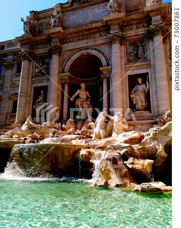 Trevi Fountain in Summer Trevi Fountain in Summer 73007861