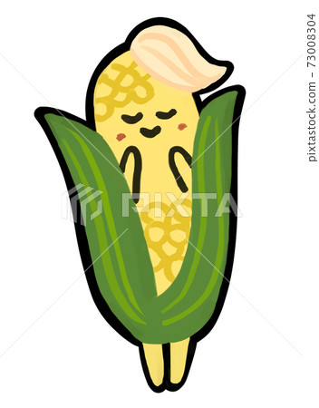 Vegetable character: Corn with irregular cute grains. 73008304