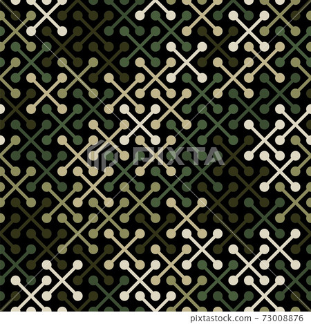 Vector geometric seamless pattern with simple cross shapes silhouettes 73008876