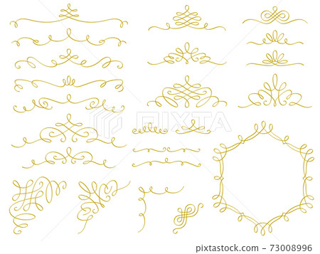 Calligraphy decoration set (gold) Calligraphy decoration set (gold) 73008996