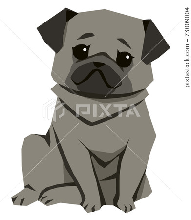 Pug (black) Black pug Pug (black) Black pug 73009004