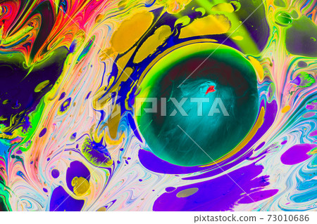 Abstract grunge art background texture with colorful paint splashes. 73010686