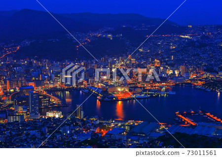 [長崎縣]從長崎山頂天文台的長崎夜景 73011561