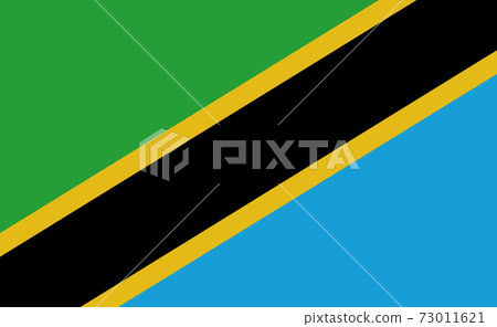 Tanzania national flag in exact proportions - Vector Tanzania national flag in exact proportions - Vector 73011621