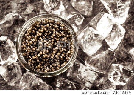 Bowl of black caviar Bowl of black caviar 73012339