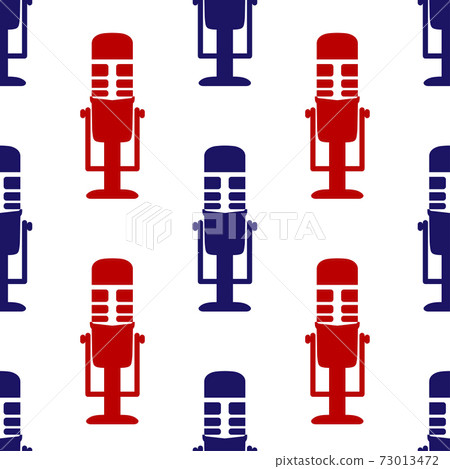 Microphone icon seamless pattern. Image Personal assistant and voice recognition concept flat illustration of sound symbol intelligent technologies. Audio sound icon symbol flat design. Vector Microphone icon seamless pattern. Image Personal assistant and voice recognition concept flat illustration of sound symbol intelligent technologies. Audio sound icon symbol flat design. Vector 73013472