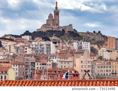 Marseilles. Notre Dame de la Garde Cathedral. 73013496