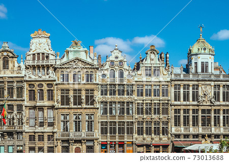 Ornate buildings of Grand Place, Brussels, Belgium 73013688