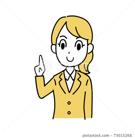 Female office worker / OL (upper body) to explain Female office worker / OL (upper body) to explain 73015268