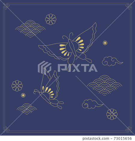 Korean Traditional Illustration-Butterfly Korean Traditional Illustration-Butterfly 73015656