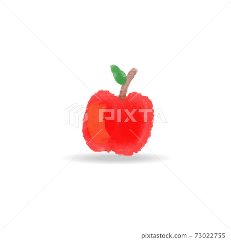 isolated cartoon red apple vector illustration. cute apple clip art for greeting card, anniversary, web banners, social and print media 73022755