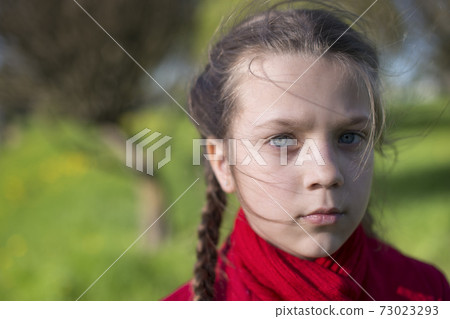 serious girl outdoor serious girl outdoor 73023293