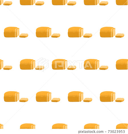 Bread seamless pattern in cartoon style on white background. Bread seamless pattern in cartoon style on white background. 73023953