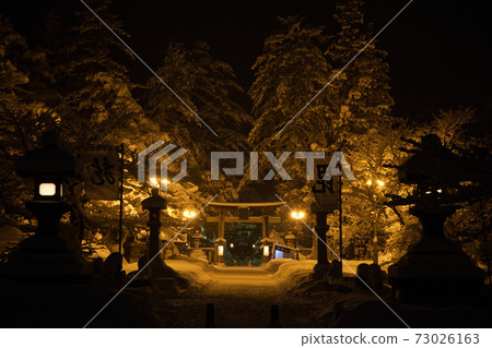 Uesugi Shrine celebrating the New Year | January 2021 73026163