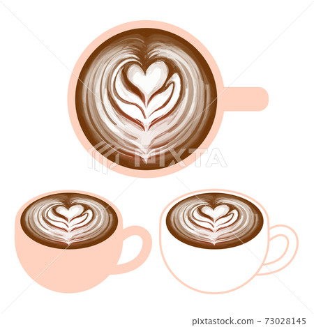Tulip latte art 73028145