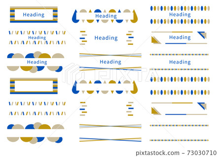Title Heading Title Name Scandinavian decorative frame Banner frame AI eps vector material Title Heading Title Name Scandinavian decorative frame Banner frame AI eps vector material 73030710