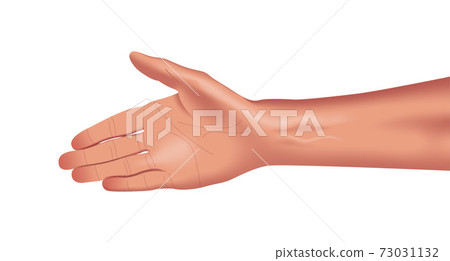 Vector hand in gradient style Vector hand in gradient style 73031132
