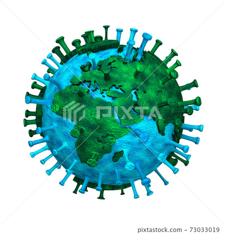 Coronavirus-Infested Earth Europe Africa 73033019