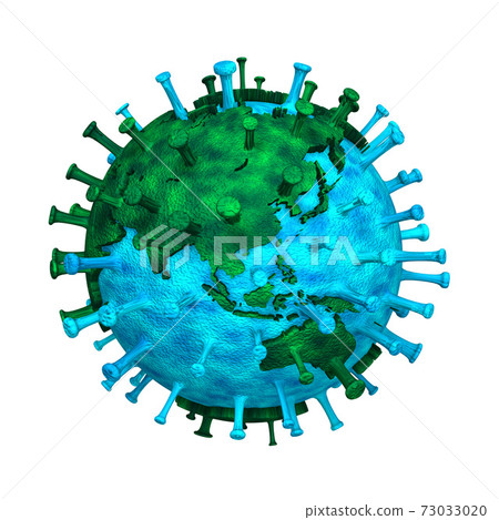 Earth Asia infected with coronavirus Earth Asia infected with coronavirus 73033020