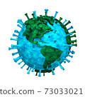 Earth America infected with coronavirus 73033021