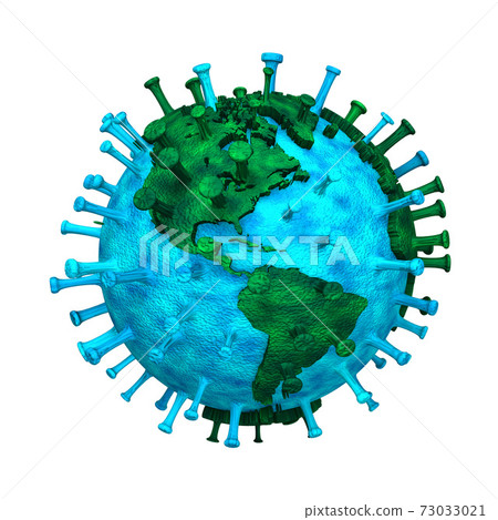 Earth America infected with coronavirus Earth America infected with coronavirus 73033021