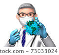 Doctor Blur A that injects a vaccine into the Earth affected by Na 73033024