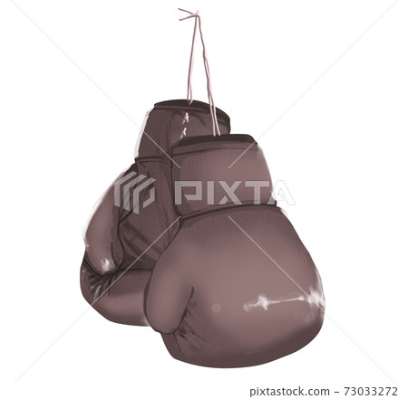 Hanging Boxing Gloves_Sepia Hanging Boxing Gloves_Sepia 73033272