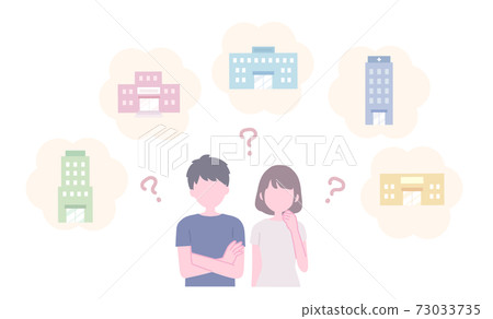 Couple choosing a hospital 73033735