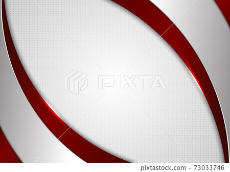 Abstract template red and gray curve on square pattern white background Abstract template red and gray curve on square pattern white background 73033746