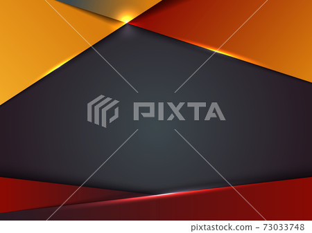 Template design abstract red and yellow gradient geometric shape luxury premium on blue background with lighting effect Template design abstract red and yellow gradient geometric shape luxury premium on blue background with lighting effect 73033748