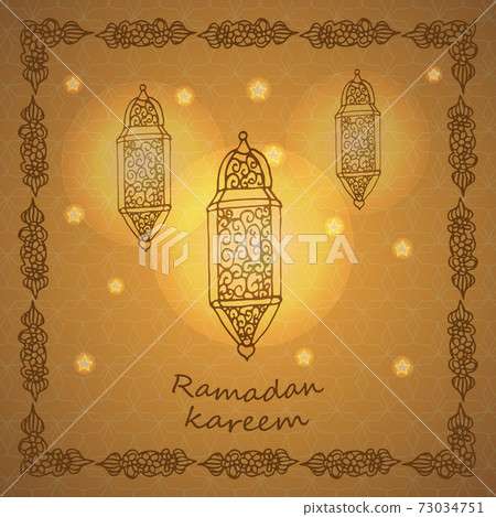Ramadan greetings card Ramadan greetings card 73034751