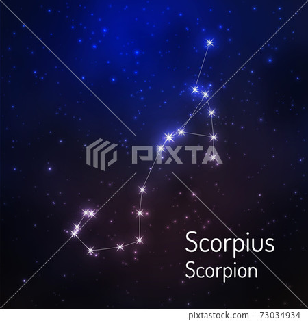 Constellation in the night starry sky 73034934