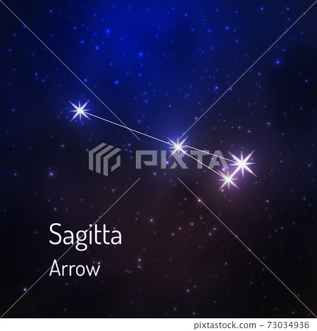 Constellation in the night starry sky 73034936