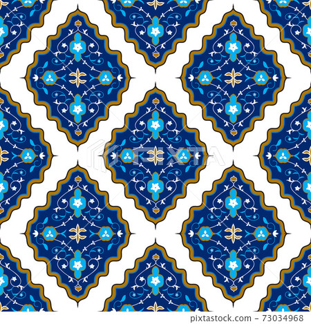 Oriental seamless pattern with arabesque 73034968